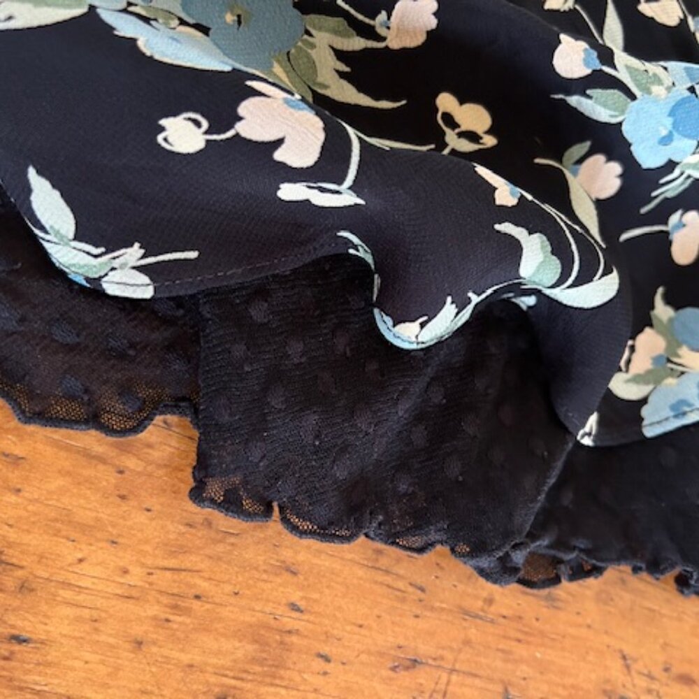Vintage Betsey Johnson Floral Swiss dot skirt - Picture 7 of 16